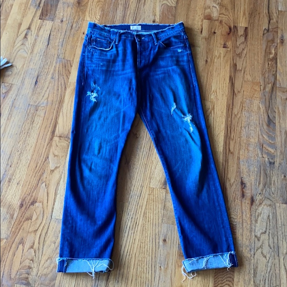 Mother Jeans The Double Fray Vagabond